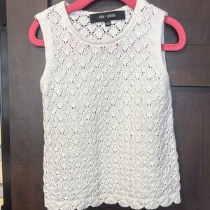 Chic White Sleeveless Top for girls by Chloe & Jasmine